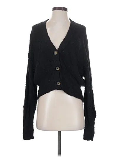 Pre-owned Free People Cardigan Sweater In Black