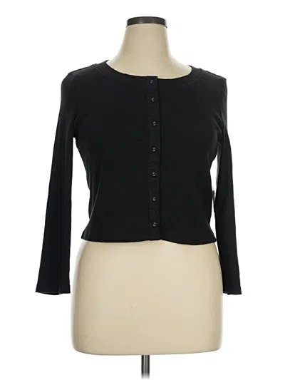 Free People Cardigan Sweater In Black