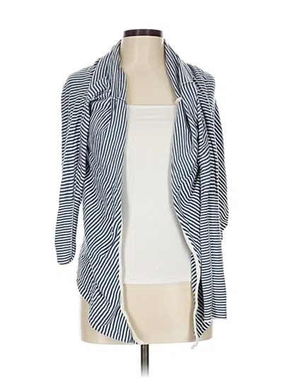 Pre-owned Free People Cardigan Sweater In Blue