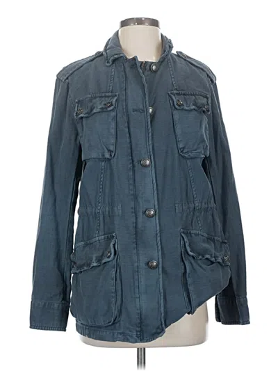 Pre-owned Free People Cardigan Sweater In Blue