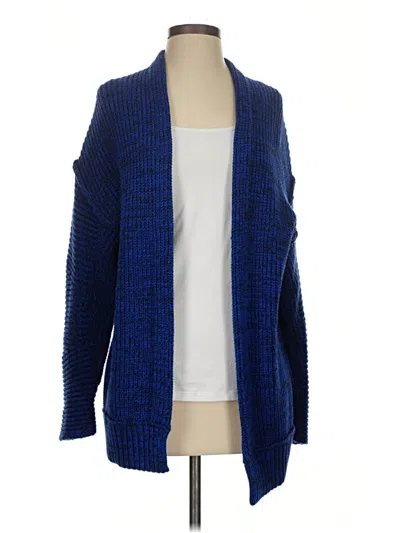 Pre-owned Free People Cardigan Sweater In Blue