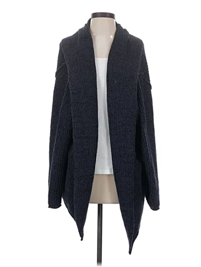 Pre-owned Free People Cardigan Sweater In Blue