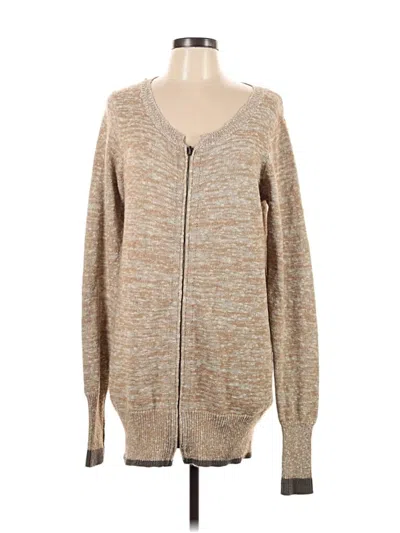 Pre-owned Free People Cardigan Sweater In Brown
