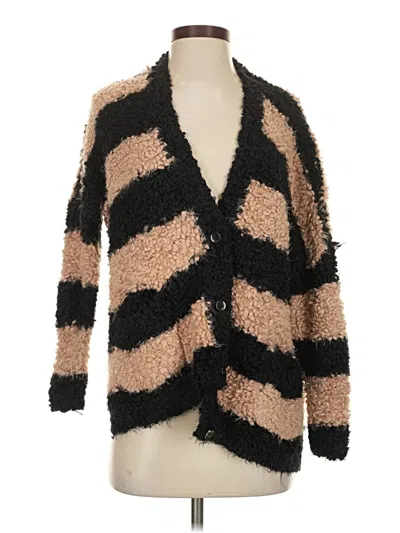 Pre-owned Free People Cardigan Sweater In Brown
