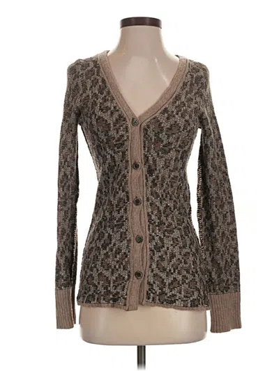 Pre-owned Free People Cardigan Sweater In Brown