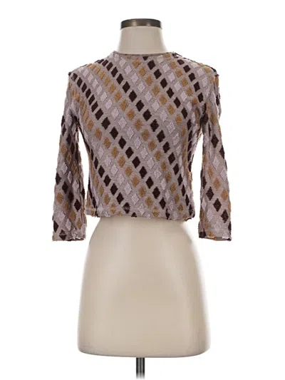 Pre-owned Free People Cardigan Sweater In Brown