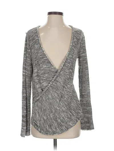 Pre-owned Free People Cardigan Sweater In Gray