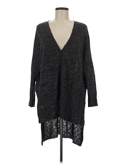 Pre-owned Free People Cardigan Sweater In Gray