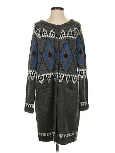 Pre-owned Free People Cardigan Sweater In Gray