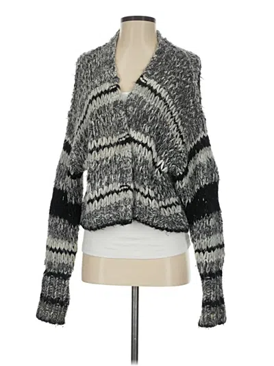 Pre-owned Free People Cardigan Sweater In Gray