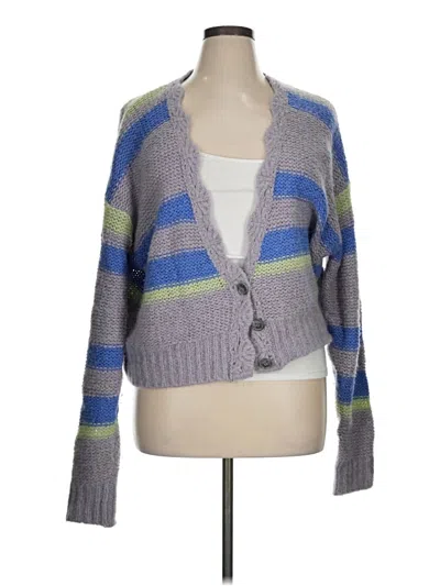 Pre-owned Free People Cardigan Sweater In Gray