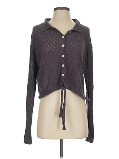 Pre-owned Free People Cardigan Sweater In Gray