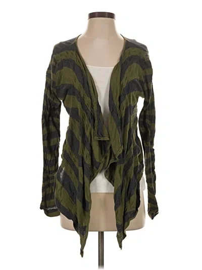 Pre-owned Free People Cardigan Sweater In Green