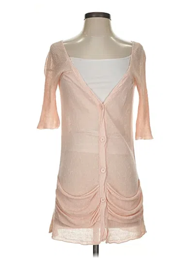 Pre-owned Free People Cardigan Sweater In Pink