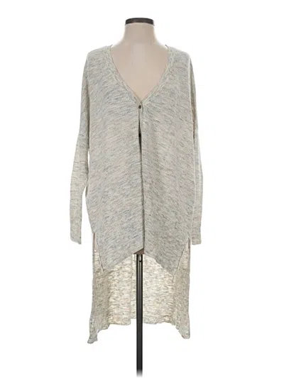 Pre-owned Free People Cardigan Sweater In Silver