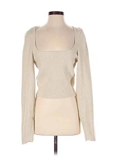 Pre-owned Free People Cardigan Sweater In Tan