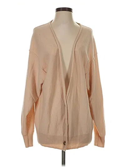 Pre-owned Free People Cardigan Sweater In Tan