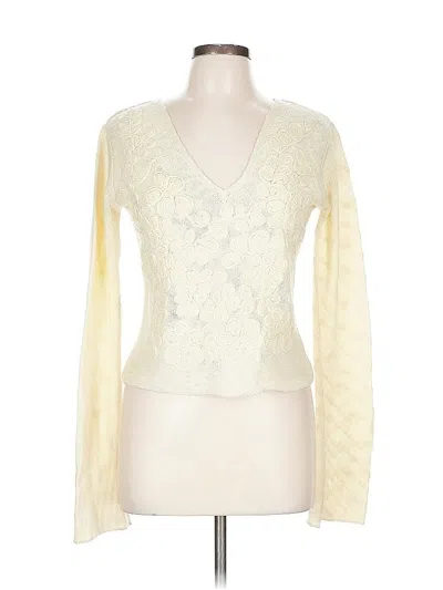 Pre-owned Free People Cardigan Sweater In White