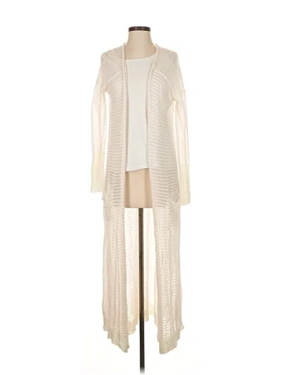 Pre-owned Free People Cardigan Sweater In White