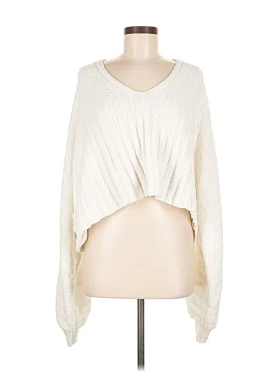 Pre-owned Free People Cardigan Sweater In White
