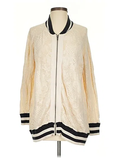 Pre-owned Free People Cardigan Sweater In White