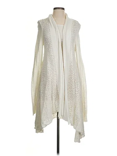 Pre-owned Free People Cardigan Sweater In White