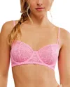 Free People Intimately Fp Lace Underwire Bra In Pink