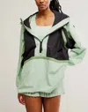 Free People Cares Like The Wind Jacket In Cactus Combo