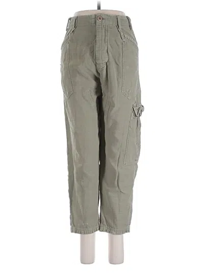 Pre-owned Free People Cargo Pants In Green