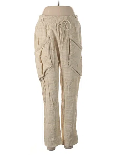 Pre-owned Free People Cargo Pants In Ivory