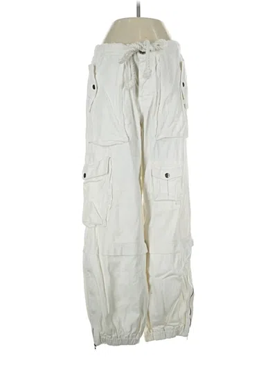 Pre-owned Free People Cargo Pants In Ivory