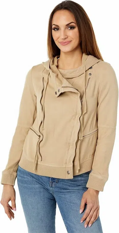 Free People Carmen Moto Jacket In Calm Sand In Neutral