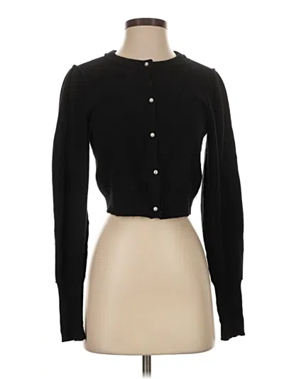 Pre-owned Free People Cashmere Cardigan Sweater In Black