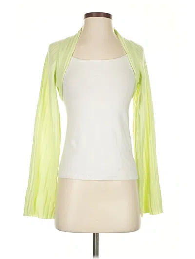 Pre-owned Free People Cashmere Cardigan Sweater In Green