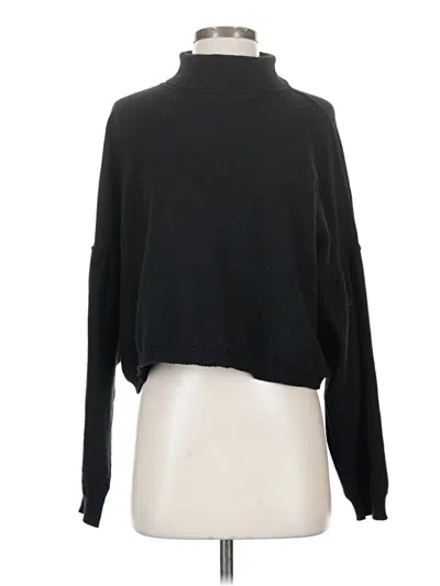 Pre-owned Free People Cashmere Pullover Sweater In Black