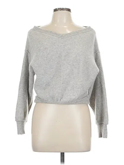Pre-owned Free People Cashmere Pullover Sweater In Gray