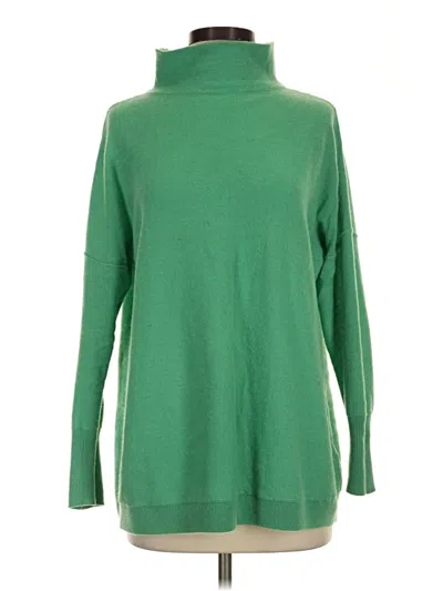 Pre-owned Free People Cashmere Pullover Sweater In Green