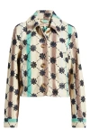 Free People Cassie Mod Stripe Eyelet Cotton Jacket In Neutral