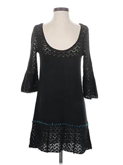 Pre-owned Free People Casual Dress In Black