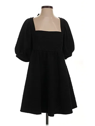 Pre-owned Free People Casual Dress In Black