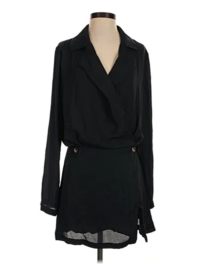 Pre-owned Free People Casual Dress In Black