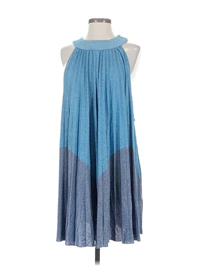 Pre-owned Free People Casual Dress In Blue
