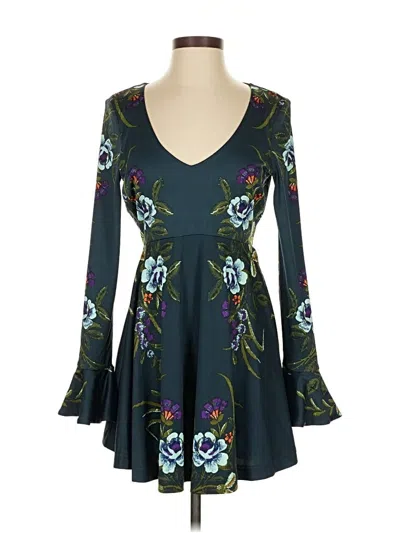 Pre-owned Free People Casual Dress In Blue