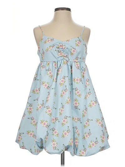 Pre-owned Free People Casual Dress In Blue