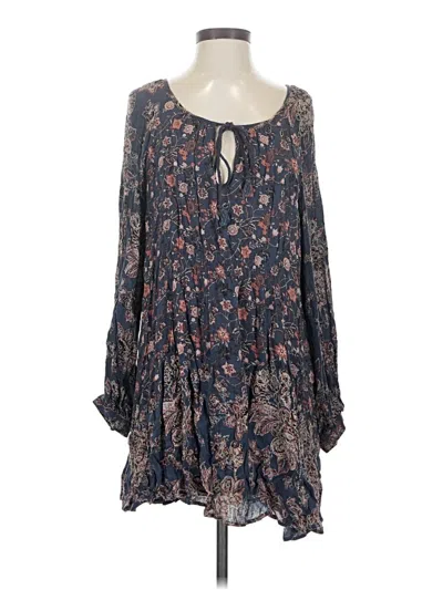 Pre-owned Free People Casual Dress In Blue