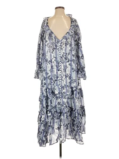 Pre-owned Free People Casual Dress In Blue