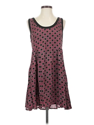 Pre-owned Free People Casual Dress In Burgundy