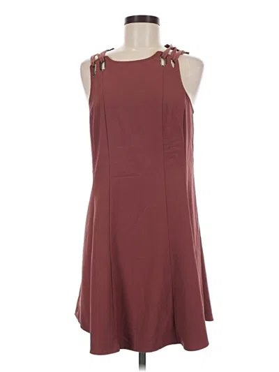 Pre-owned Free People Casual Dress In Burgundy