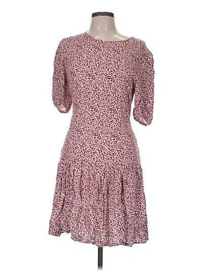 Pre-owned Free People Casual Dress In Burgundy