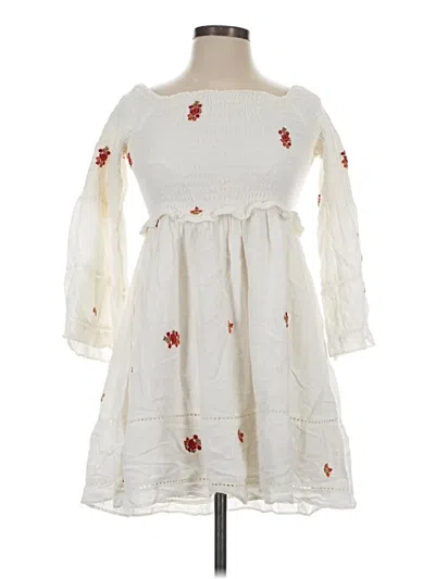 Pre-owned Free People Casual Dress In Ivory
